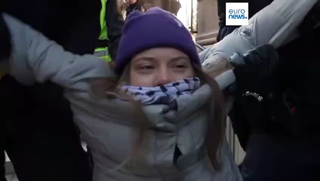 Svezia, la polizia allontana Greta Thunberg dall'ingresso parlamento: la protesta per il clima