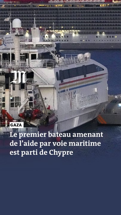 Gaza : le premier bateau amenant de l’aide par voie maritime est parti de Chypre