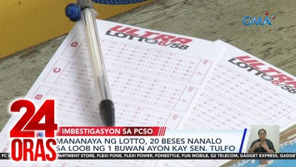 24 Oras Part 2: 20 beses tumama sa Lotto?; pinagsasaksak ang ina dahil 'di binigyan ng pera; road to Paris Olympics, atbp.