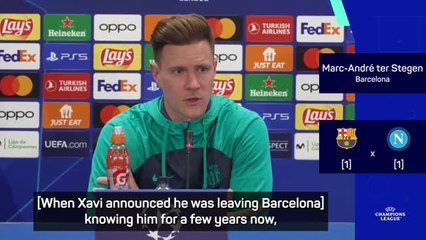 Ter Stegen 'felt bad' at Xavi's departure announcement