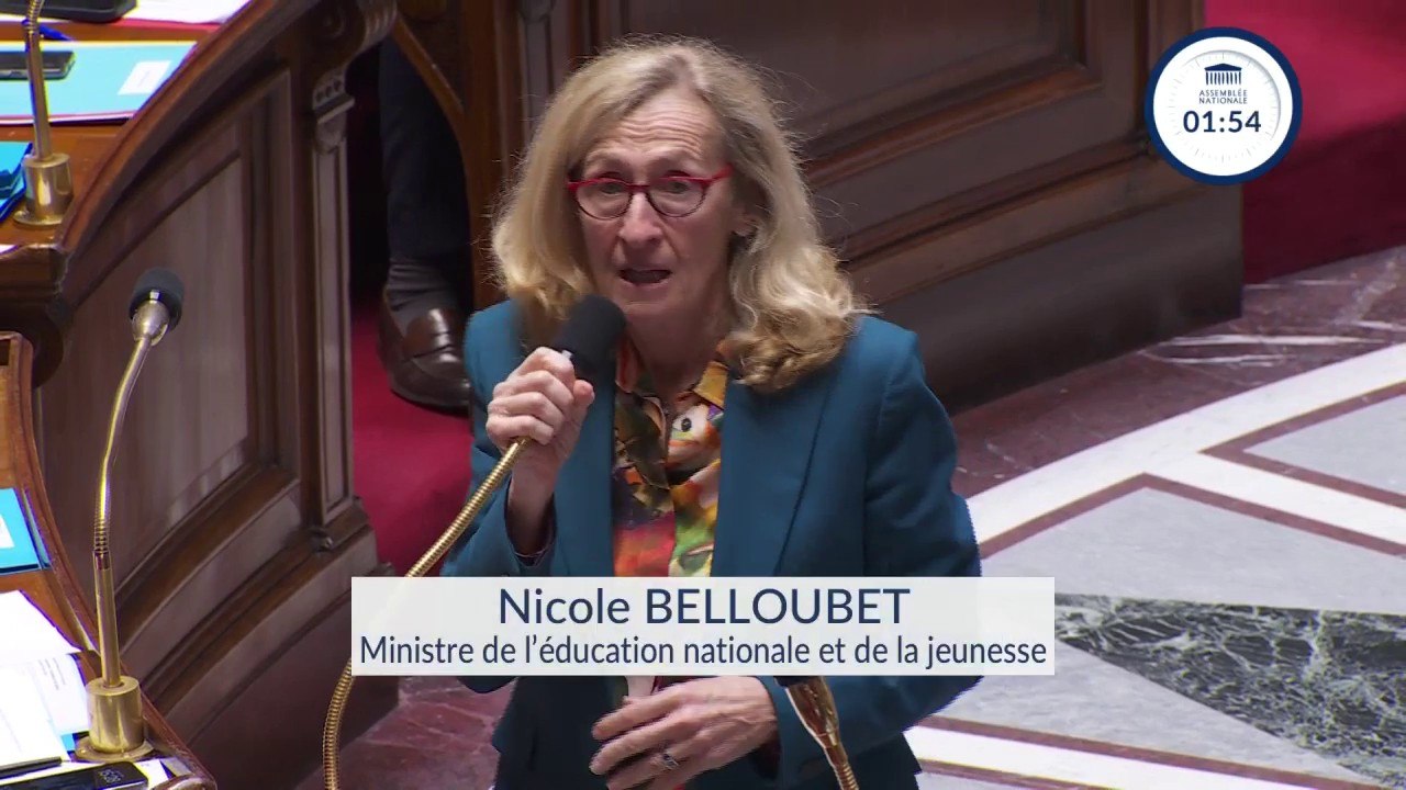 Éducation en Seine-Saint-Denis: "Je ne compte absolument pas renoncer au choc des savoirs" affirme Nicole Belloubet, ministre de l'Éducation nationale et de la jeunesse