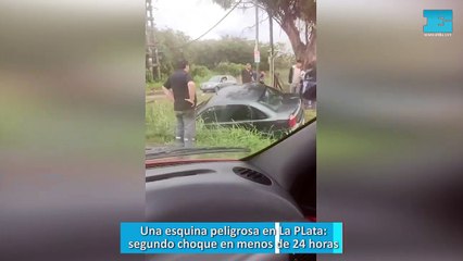 Una esquina peligrosa en La Plata: segundo choque en menos de 24 horas