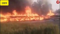 वीडियो: मशरूम के फॉर्म में लगी आग, फॉर्म जलकर हुए राख