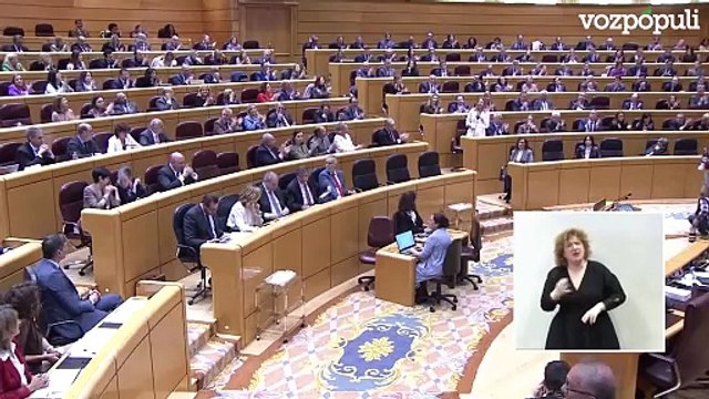 García Rodríguez (PP), a Pedro Sánchez: “Presidente, bienvenido al Senado. Bájese del Falcon