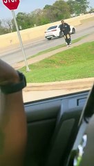 Orlando Brown gets picked up by fans, who saw him walking down the street