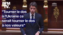 Aide à l'Ukraine: le discours de Gabriel Attal à l'Assemblée nationale