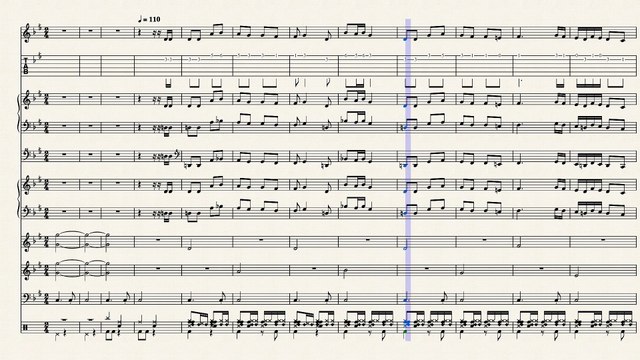 النوتة الموسيقية ,,الموسيقية ,, ,مع عدد من الالات,, لرائعة فريد الاطرش ,,,يا حبيبى يا غايبين,,,,تدوين ماهر الغمرى