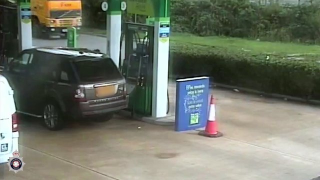 Police release footage of Katie Price at services after she's convicted of Kettering motoring offences