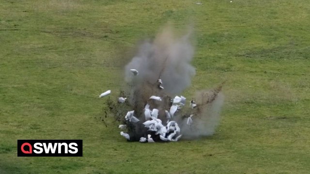 WW2 bomb explodes after it was found in a park in Merseyside