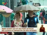 INAMEH advierte que este 2024 será más caluroso que años anteriores