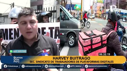 Repartidores de delivery protestaron para exigir mejoras laborales