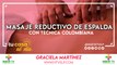 Masaje reductivo de espalda con técnica colombiana