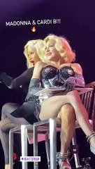 Cardi B performed with Madonna during her LA concert