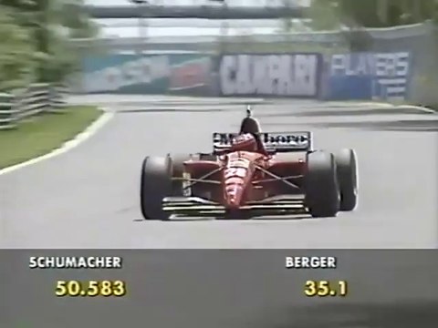F1 – Gerhard Berger (Ferrari V12) laps in qualifying – Canada 1995