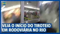 Veja o início do tiroteio em rodoviária no rio