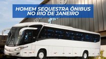 Homem armado sequestra ônibus e faz passageiros de reféns no Rio de Janeiro