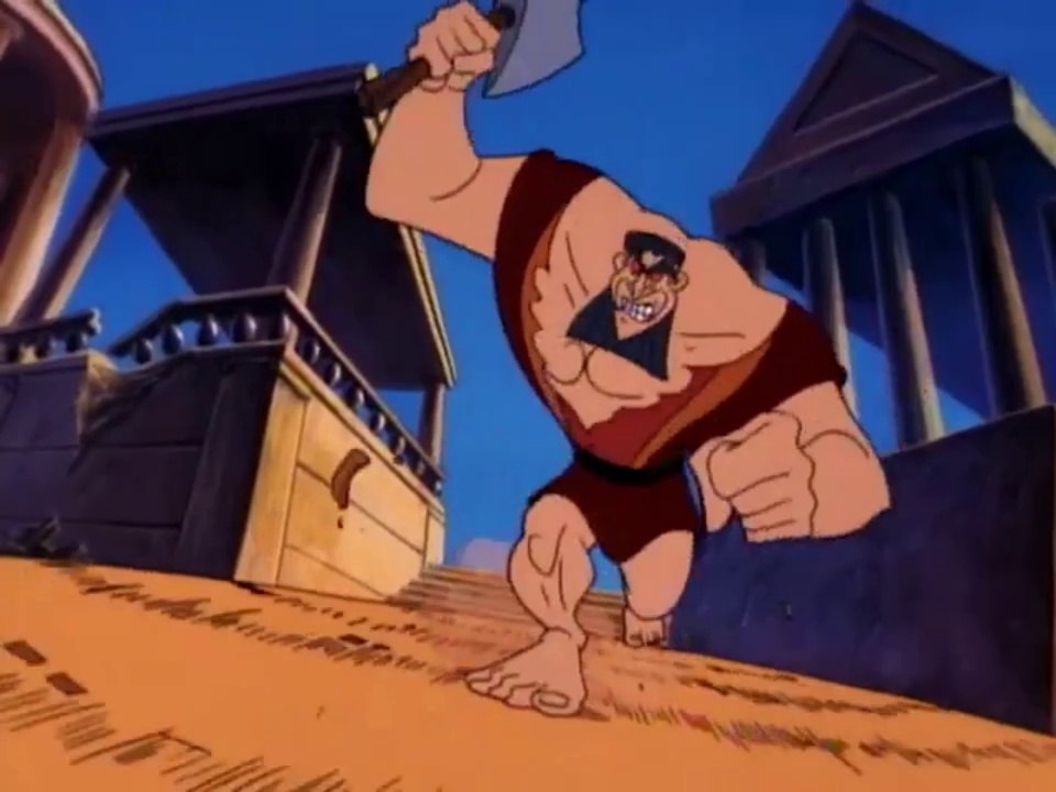 Muscle Cartoon Clip -  Hercules the Animated Series