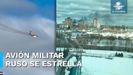 Se estrella avión de la fuerza aérea rusa con 15 personas