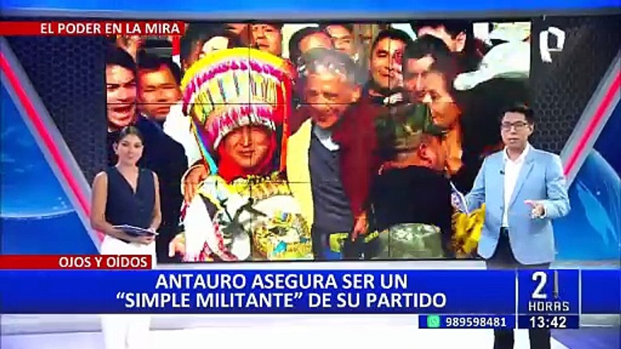 Antauro Humala asegura ser "un simple militante" de su partido
