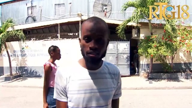 Plizyè santèn fanmi ki kite lakay yo akoz vyolans nèg ak zam, okipe lokal Fakilte Lengistik Aplike a