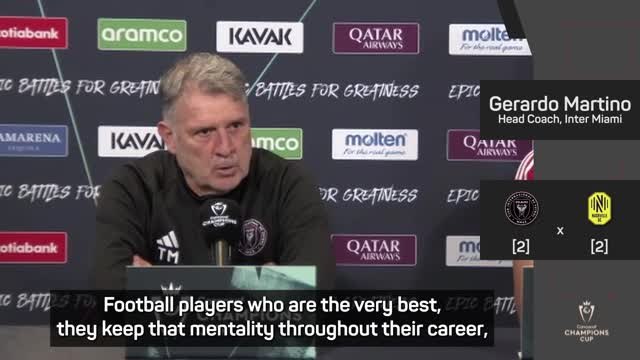 'Messi still as driven as he was at Barcelona' - Martino