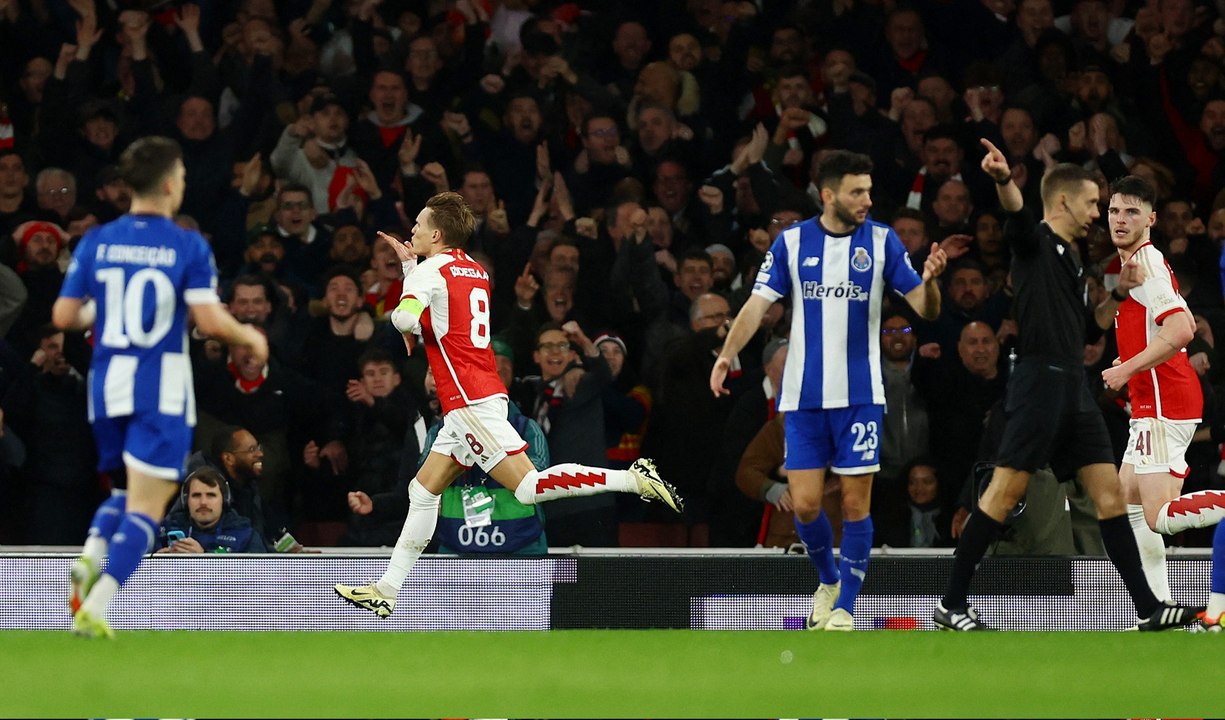 آرسنال يتخطّى بورتو ويبلغ ربع نهائي دوري أبطال أوروبا