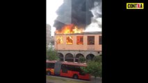 INCENDIO TERMINA CON FAMOSO RESTAURANTE SOBRE AVENIDA INSURGENTES VIDEO