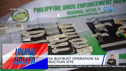 4, arestado sa buy-bust operation sa isang construction site | UB