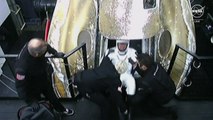 ISS 우주인 4명, 스페이스X 캡슐 타고 지구로 귀환 / YTN