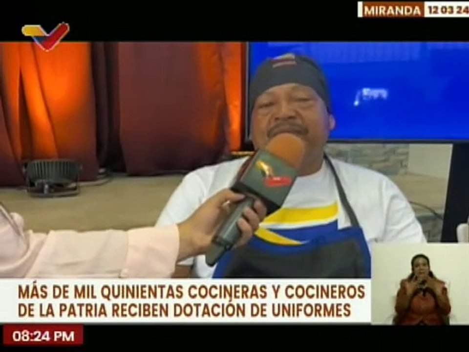 Más de 1.500 cocineras y cocineros son favorecidos con la dotación de uniformes en el edo. Miranda