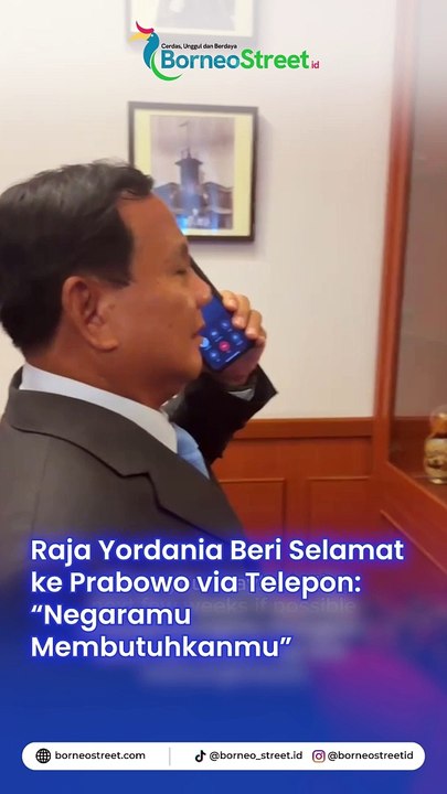 Prabowo ditelepon Raja Yordania