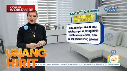 #AskAttyGaby— Usapang birth certificate | Unang Hirit