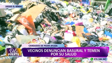 Vecinos del Rímac viven en medio de cerros de basura y temen propagación de enfermedades