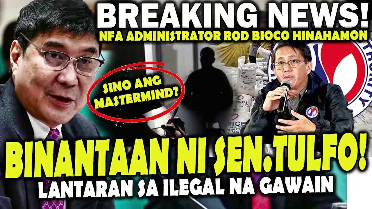 "Ikaw pala ang Mastermind!" Katiwalian ng NFA Opisyal, ibinulgar ni Sen.Tulfo sa senado