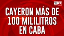 Lluvia feroz: cayeron más de 100 mililitros en CABA