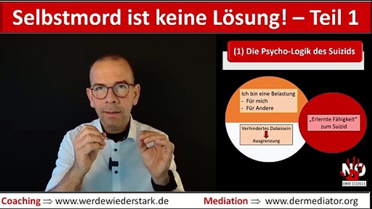 Selbstmord ist keine lösung - teil 1 - die psychologie die logik hinter dem suizid