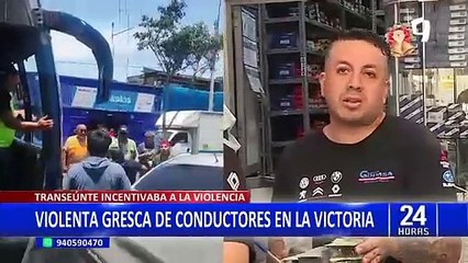 Taxista y chofer de bus se pelean en La Victoria: testigo que incitó violencia habría incurrido en delito