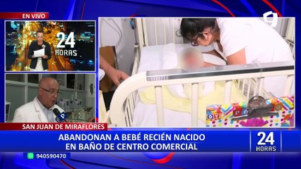 San Juan de Miraflores: abandonan a recién nacida en baño de centro comercial