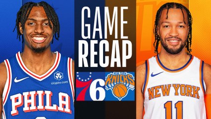 Knicks Dominate 76ers 106-79 with Josh Hart's Career-High Performance 🏀