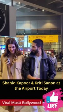 Katrina Kaif, Shahid Kapoor & Kriti Snaon Spotted at Airport Viral Masti Bollywood