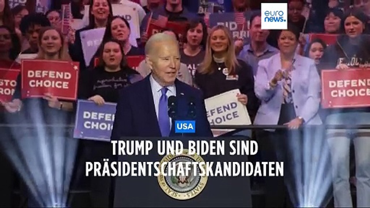 Trump und Biden stehen als Präsidentschaftskandidaten fest