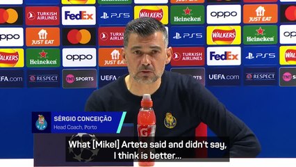 Conceicao accuses Arteta of insulting his family