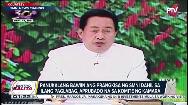 Panukalang bawiin ang prangkisa ng SMNI dahil sa ilang paglabag, aprubado na sa komite ng Kamara