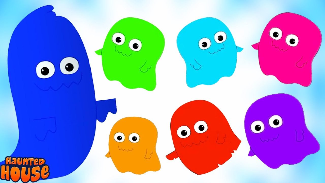 Twelve Little Ghosts, Spooky Cartoon and Preschool Rhymes for Kids