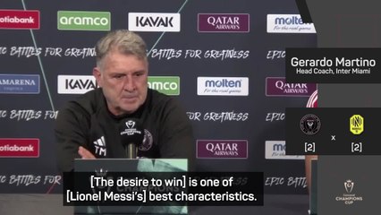 Messi still as driven to win as he was in Barcelona -Martino