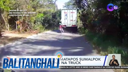 HULI-CAM: Rider, sugatan matapos sumalpok sa kasalubong na truck | BT