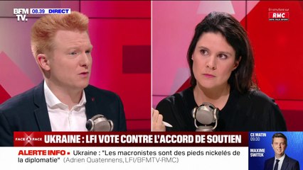 Guerre en Ukraine: pour Adrien Quatennens, "il y a un conflit, il faut négocier"