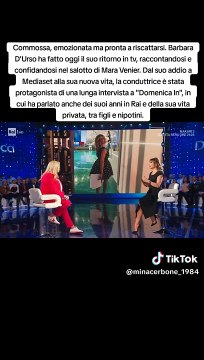 Barbara D'Urso a Domenica In