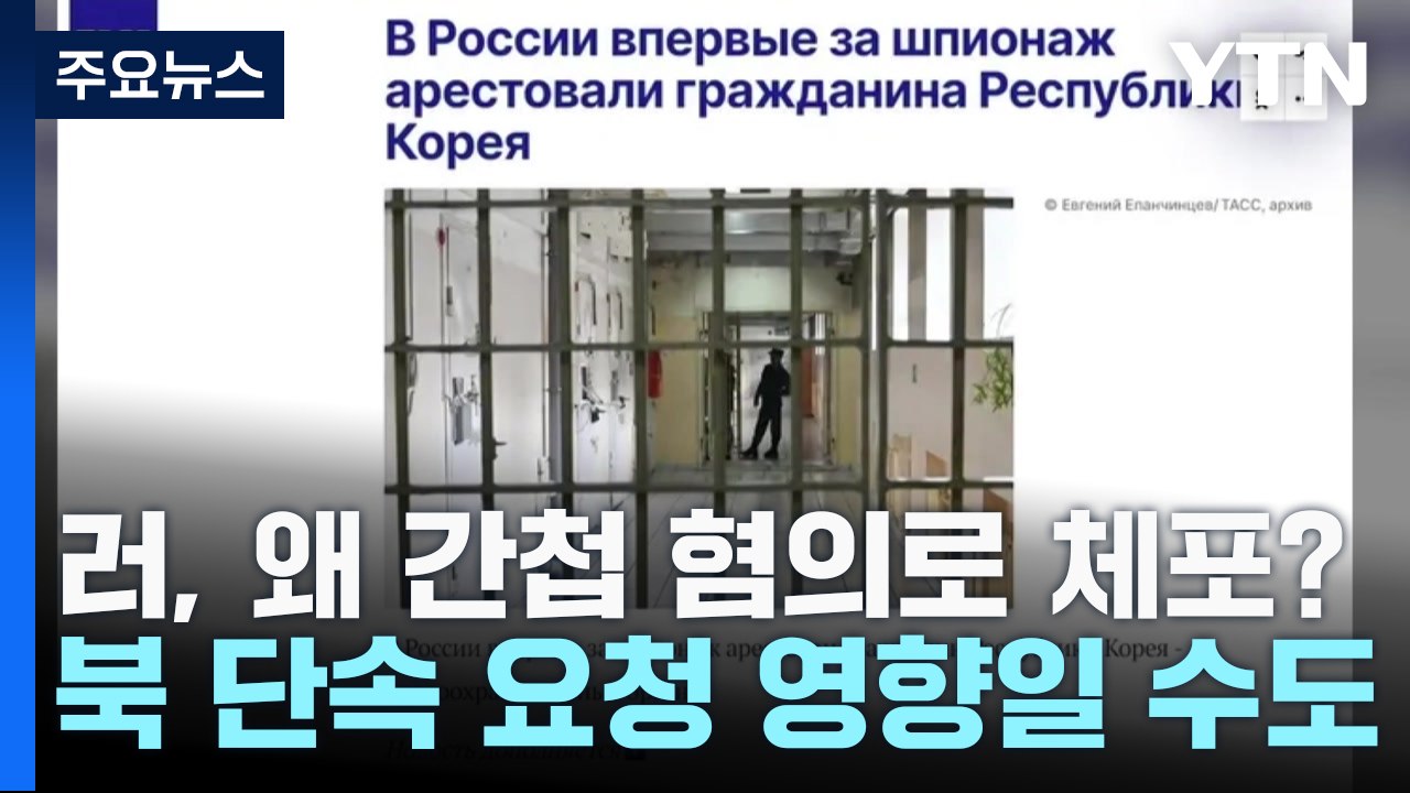 러, 의도적 간첩 혐의 체포?..."北 개입 가능성" / YTN