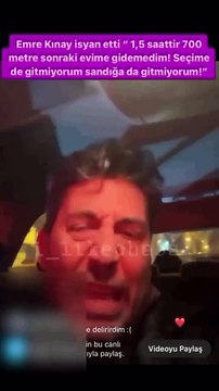 Emre Kınay trafikte öfkelendi: 1.5 saattir 700 metre gidemedim